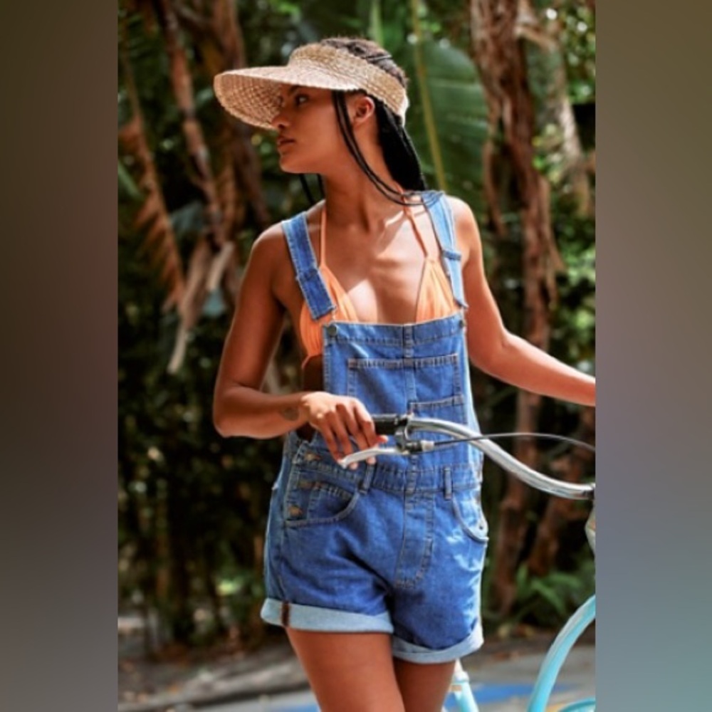 Free People Overall Shorts